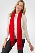 Red Watermark Cashmere Blend Woven Scarf side view