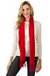 Red Watermark Cashmere Blend Woven Scarf front view
