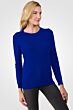 RoyalBlue Cashmere Crewneck Sweater Right View