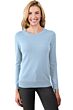 Sky Cashmere Crewneck Sweater Front View