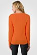Tangerine Cashmere Cable-knit Crewneck Sweater