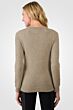Toffee Cashmere Crewneck Sweater Back View