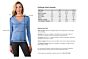 JENNIE LIU Women's 100% Pure Cashmere Long Sleeve Pullover V Neck Sweater(XL, Crystal blue)