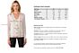 Beige Merino Wool Long Sleeve V Neck Cardigan Sweater Size Chart
