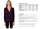 Purple Merino Wool Long Sleeve V Neck Cardigan Sweater Size Chart