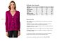 Rose Merino Wool Long Sleeve V Neck Cardigan Sweater Size Chart