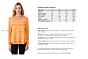 Apricot Cashmere Boatneck Raglan Sweater size chart