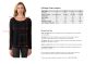 Black Cashmere High Low Sweater size chart
