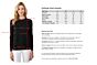 Black Cashmere Crewneck Sweater size chart