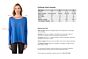 Flag Blue Cashmere High Low Sweater size chart