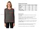 Charcoal Cashmere Crewneck Sweater Size Chart