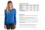 Blue Chloe Cashmere Crewneck Sweater size chart