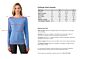 Crystal Blue Cashmere Cable-knit Crewneck Sweater size chart