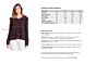 Chocolate Cashmere 4-ply Snap Cardigan Sweaters Size Chart