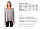 Lt Heather Grey Cashmere High Low Sweater size chart