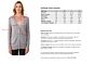 Grey Cashmere Cable-knit V-neck Long cardigan Sweater size chart