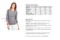 Grey Chloe Cashmere 3/4 sleeves Crewneck Sweater Size Chart