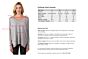 Lt Heather Grey Cashmere Oversized Double V Dolman Sweater size chart