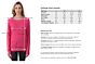 Hot Pink Cashmere Cable-knit Crewneck Sweater size chart