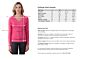 Hot Pink Cashmere Cable-knit V-neck Sweater size chart