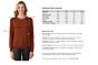 Marsala Cashmere Crewneck Sweater size chart