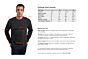 Charcoal Men's 100% Cashmere Long Sleeve Pullover Crewneck Sweater Size Chart