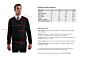 Black Men's 100% Cashmere Long Sleeve Pullover V Neck Sweater Size Chart