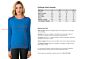 OceanBlue Cashmere Crewneck Sweater Size Chart