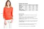 Orange Chloe Cashmere Crewneck Sweater Size Chart