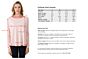 Pink Pearl Cashmere Boatneck Raglan Sweater size chart