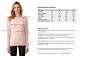 Pink Pearl Cashmere Cable-knit Crewneck Sweater size chart