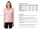 Pink Pearl Cashmere Cable-knit V-neck Sweater size chart
