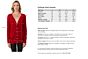 Red Cashmere Cable-knit V-neck Long cardigan Sweater size chart