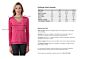 Hot Pink Cashmere V-neck Sweater size chart