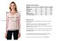 Pink Pearl Cashmere V-neck Sweater size chart