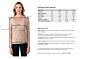 Sand Brown Cashmere V-neck Sweater size chart