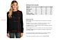 Black Cashmere Long Sleeve Zip Hoodie Cardigan Sweater Size Chart