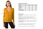 Sun Flower Merino Wool Long Sleeve V Neck Cardigan Sweater Size Chart