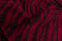 Red 72" x 30" Large 100% Cashmere Zebra Jacquard Shawl
