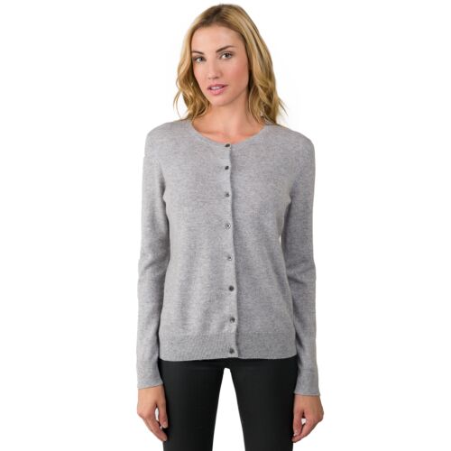 Probably novelty Muscular Lt Grey Cashmere Button front Cardigan Sweater - J CASHMERE